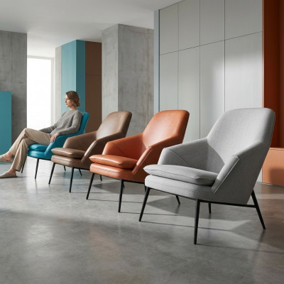 Armchair Design Couch Sofa Relax Textile Lounge Luxury Leather Club Upholstery