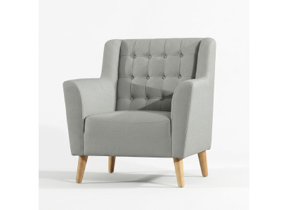 Designer armchair club lounge recliner upholstered sofa 1-seater TV.