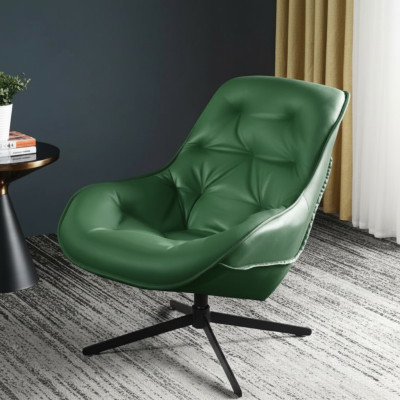 Living room modern textile fabric green creative furniture armchair modern