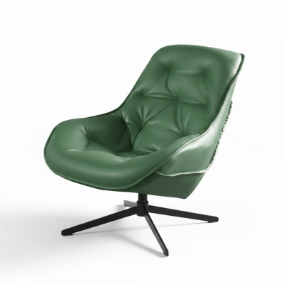 Living room modern textile fabric green creative furniture armchair modern