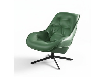 Living room modern textile fabric green creative furniture armchair modern