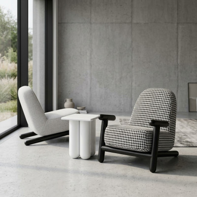 Luxury Design Furniture Modern Design Armchair 63*80cm Textile Living Room