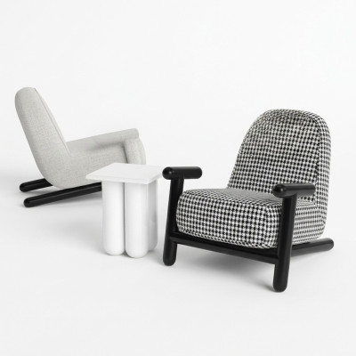 Luxury Design Furniture Modern Design Armchair 63*80cm Textile Living Room