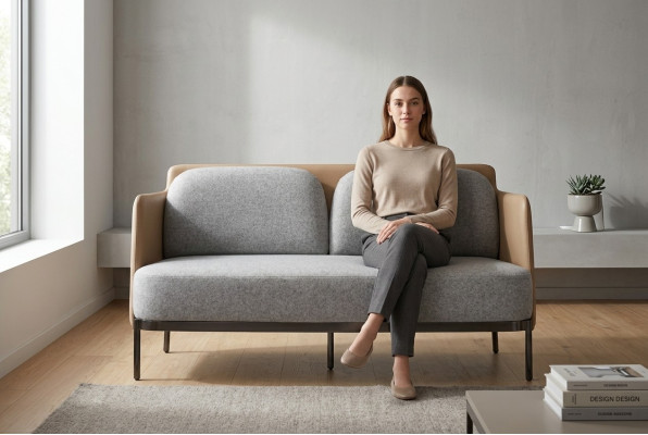 Classic style 2-seater sofa furniture upholstered textile sofas luxury modern