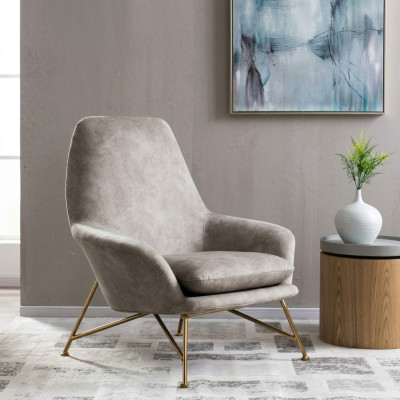 Living room lounge club relax sofa beige design furniture dining room armchair