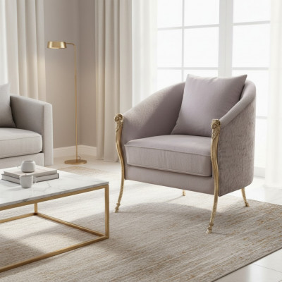 Armchair Design Chair Upholstered Relax Lounge TV Living Room 1 Seater