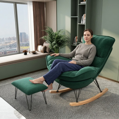 Armchair Designer Chair Upholstered Relax Textile Ottoman Single-seater Club Sofa