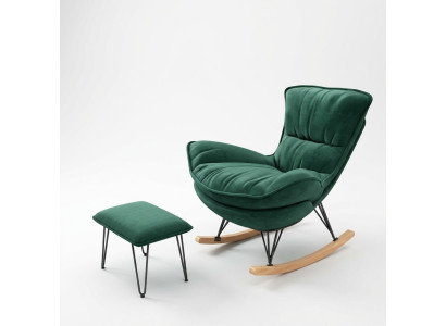 Armchair Designer Chair Upholstered Relax Textile Ottoman Single-seater Club Sofa