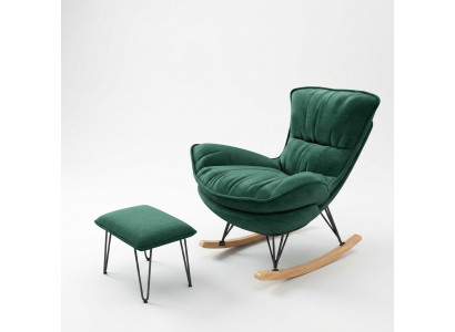 Armchair Designer Chair Upholstered Relax Textile Ottoman Single-seater Club Sofa