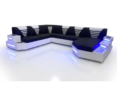 Design Modern Sofa Couch Corner Sofa U-Shaped Leather Couch Living Landscape Corner Sofa