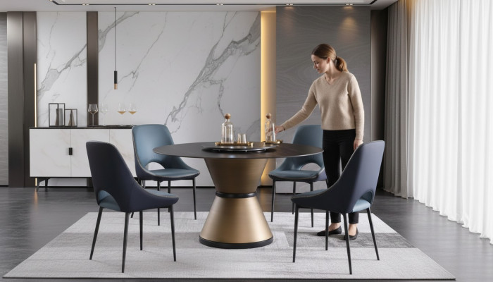 Modern dining room living room kitchen round tables dining table design round table