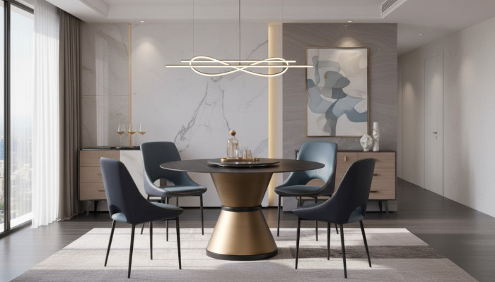 Modern dining room living room kitchen round tables dining table design round table