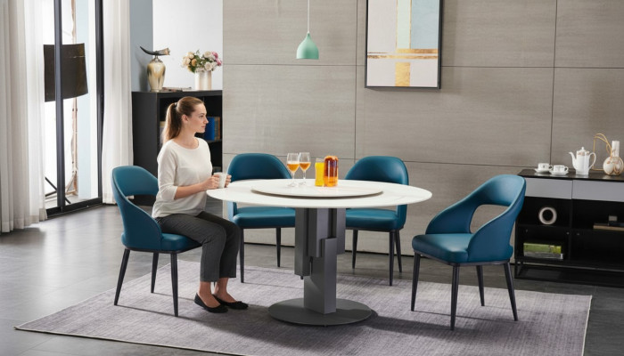 Dining room furniture oval dining table table design tables luxury furniture round new stainless steel