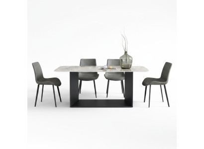 Dining table modern stainless steel dining room living room kitchen tables design table metal