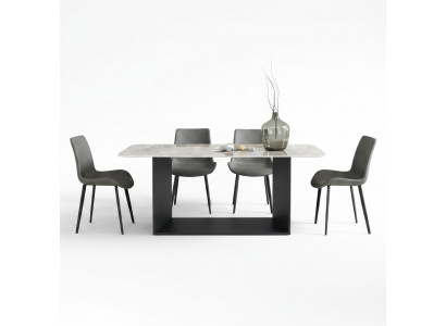 Dining table modern stainless steel dining room living room kitchen tables design table metal