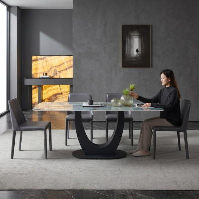 Dining room dining table modern stainless steel living room kitchen tables design table metal