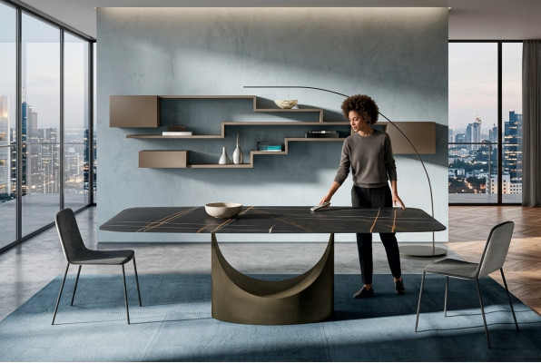 Modern dining table tables dining room luxury furniture design stone kitchen new