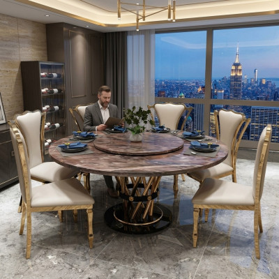Marble style kitchen modern dining table tables dining room luxury furniture design