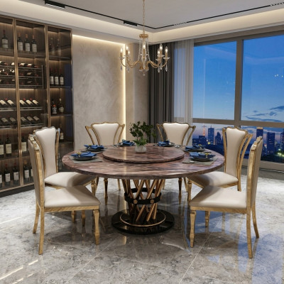 Marble style kitchen modern dining table tables dining room luxury furniture design