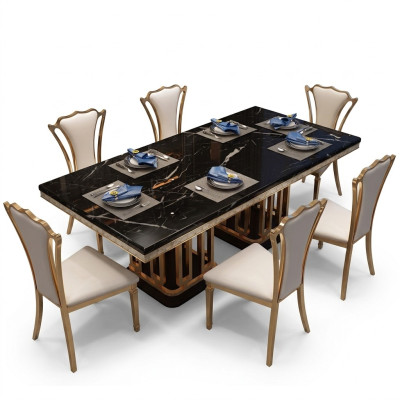 Luxury Modern Marble Style Dining Table Furniture Table Tables Dining Room Design Kitchen