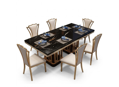 Luxury Modern Marble Style Dining Table Furniture Table Tables Dining Room Design Kitchen
