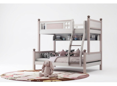 Bunk bed loft bed high gloss natural loft bed children's bed tier beds bed