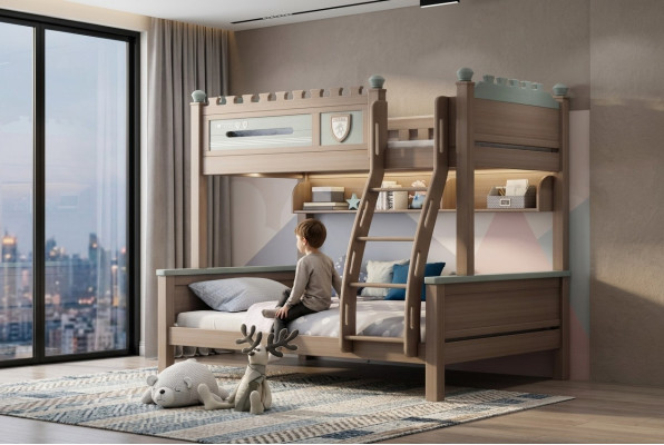 Bunk bed loft bed children's bed loft beds pine wood children's room bed new