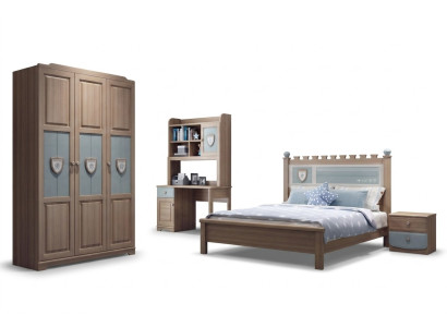 Youth room children's room set bed chest of drawers wardrobe 5-piece bedroom new