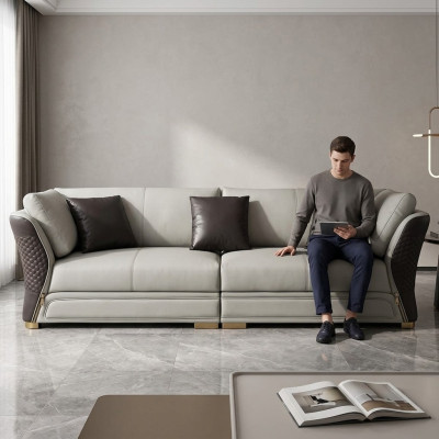 Four-seater new design sofa, 4-seater living room couch, couches, upholstery