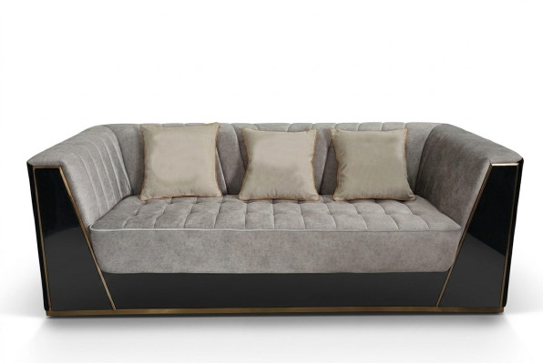 Sofa 3-seater sofas luxury textile couches big upholstery designer furniture three-seater