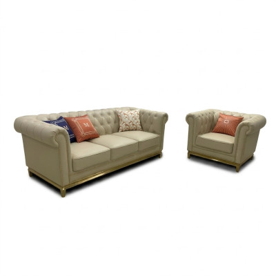 Classic Luxury Chesterfield 3+2+1 Seater Sofa Set Upholstered Furniture Sofas New