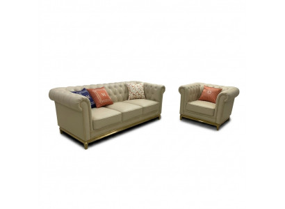 Classic Luxury Chesterfield 3+2+1 Seater Sofa Set Upholstered Furniture Sofas New
