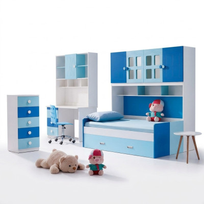 Designer room for youth & children's bedroom table bed dresser set new