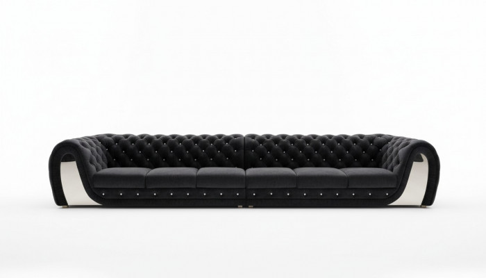 Sofas 6 Seater Textile Big XXL Living Room Fabric New Sofa Couch Upholstery Furniture