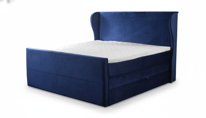 Designer double bed in modern style with minimalist elements