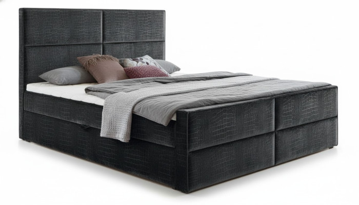 Box spring bed leather bed 200x200cm hotel double bed luxury beds modern new
