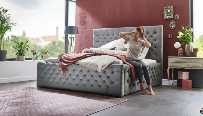 Bedroom hotel bed frame 180x200cm new modern bed design