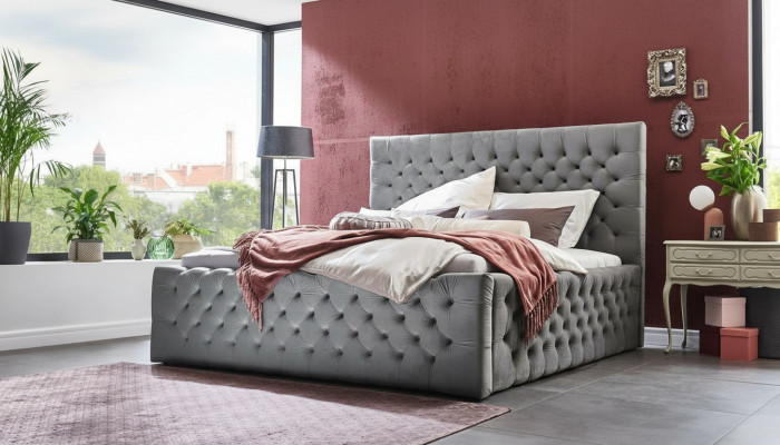 Bedroom hotel bed frame 180x200cm new modern bed design