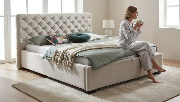 Bedroom Hotel Beds 180x200 Chesterfield New Luxury Bed Double Bed