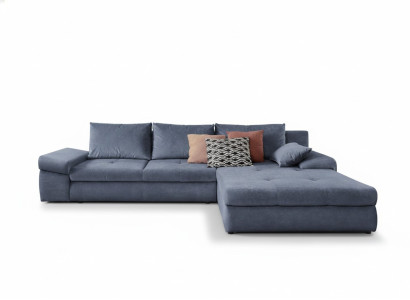 L-shaped sofa color corner sofa couch upholstered furniture living room textile gray