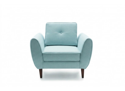 Design Chesterfield Fabric Couch Armchair 1-Seater Upholstered Sofas Lounge Club