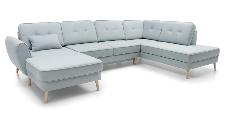 Living room furniture, corner sofa, fabric sofa, design sofa, U-shaped corner sofas, modern upholstery.