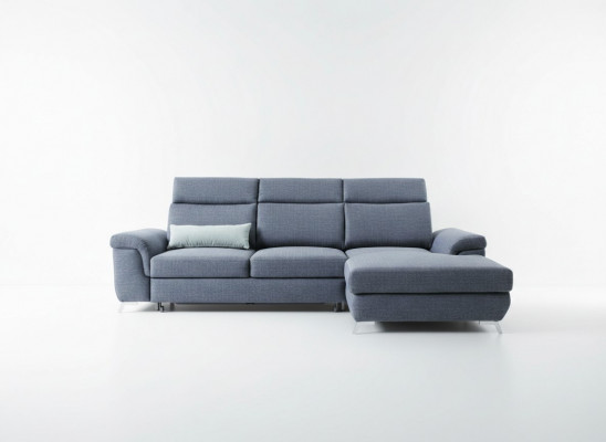Living room textile L-shaped sofas gray NEW corner sofa upholstery furniture