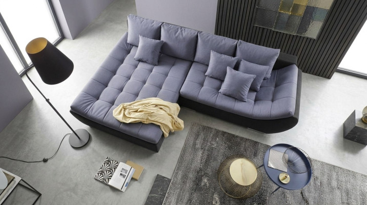Modern design sofas couch furniture fabric L-shaped living room corner sofa