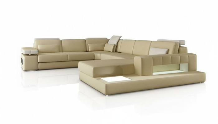 Sectional sofa U-shape living landscape sofa couch upholstery corner sofa fabric sofas leather