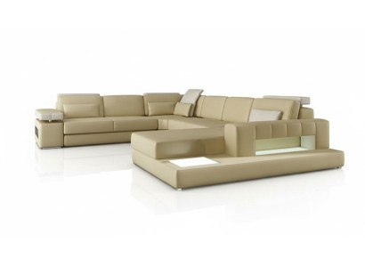 Sectional sofa U-shape living landscape sofa couch upholstery corner sofa fabric sofas leather