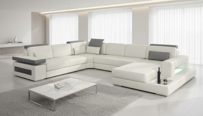 Designer living landscape sofa couch corner sofa upholstered living landscape U-shape