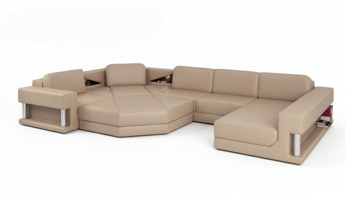 Sectional sofa couch upholstery set leather sofas corner living landscape U shape XXL