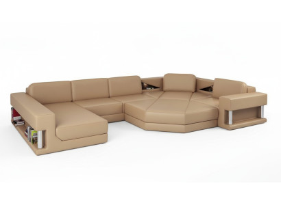 Living Landscape Design Modern Sofa Corner Sofa U-Shaped Leather Sofa Couch Textile New