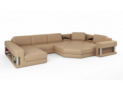 Living Landscape Design Modern Sofa Corner Sofa U-Shaped Leather Sofa Couch Textile New